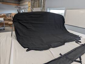 107081 Moomba 23 Mobius Xlv 2011 Forward Bimini Top Black 78 Inch Wide Marine Boat