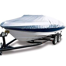 Morhept Waterproof Boat Cover 20foot-22foot Mooring Heavy Duty 300d