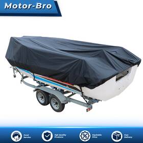 Mb105714 Motor-bro 11-13ft Waterproof Heavy Duty Pro-style Boat Cover V-hull Runabouts 420d Black