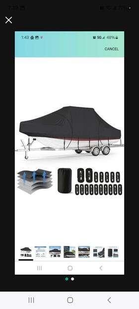 Mr Cover 197988783961 T-top Boat 20-22 Ft Center Console 600d Waterproof