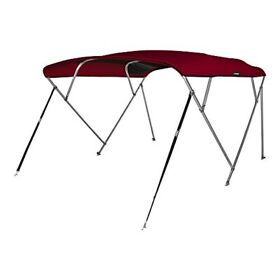 Msc 3 Bow 4 Bimini Top Boat Cover With Rear Support Pole And Storage