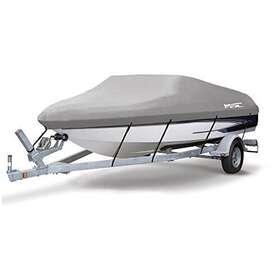 Msc 698775214243 Heavy Duty 600d Polyester Canvas Waterproof Boat Coverfits V-hulltri-hull