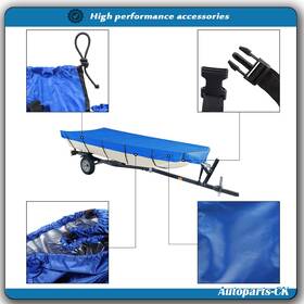 Ack1723476 Munirater Boat Cover 12ft L Beam Width Up To 56 Inch 210d Blue For Jon Brand New