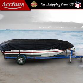 Afu8120f Munirater New 14ft Boat Cover Black For Jon 70 Inch 210d Protection Waterproof
