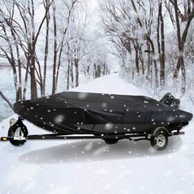 Aud16240d Munirater Black 14 Ft Jon Boat Cover For 14ft 70inch 425 190cm 210d