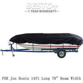 Btp29435p Munirater For Jon Boat 14ft Cover Black Beam Width Up To 70inch 425 190cm 210d