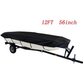 Mr1639326m Munirater 12ft 14ft 16ft 18ft Boat Cover For Jon L Beam Width Up To 75inch 210d Black