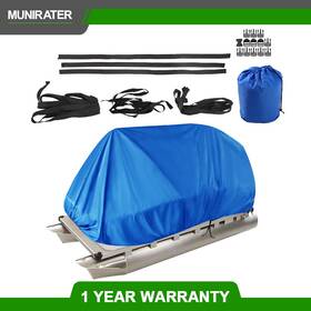 Mr832338m Munirater 21-24ft Waterproof Pontoon Boat Cover Trailerable Heavy Duty Fabric New