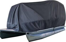 Muusf8-010670 Munirater Gray 21-24ft Trailerable Pontoon Boat Cover Heavy Duty Beam Fit Width To