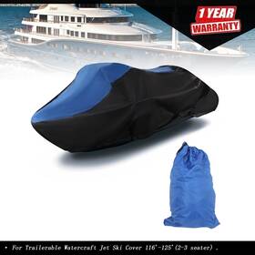 Tur576554i Munirater Blue Trailerable Watercraft Jet Ski Cover 116ft-125ft 2-3 Seater