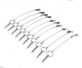 Mxeol 611745867072 Bimini Quick Pin With Drop Cam And Spring 1/4 Inch X 1 Grip - Lanyard Prevents