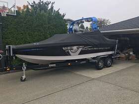 130339 Nautique Mooring Cover 2013 Super Air 230 With Diamondback Tower San