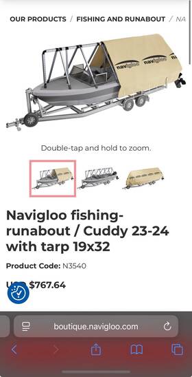 N3540 Navigloo Boat Cover 17 To 18 Ft