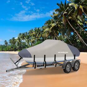 A300-36-2022-102 Neverland 20 21 22ft Trailerable Boat Cover Waterproof Fits V-hull Pro-style Fishing Boats