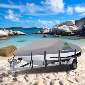A300-37-1719-102 Neverland Heavy Duty Waterproof Boat Cover 17ft-19ft Trailerable V-hull Tri-hull Runabout