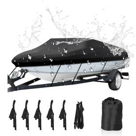 A300-8-1416-l Neverland Trailerable Boat Cover Waterproof Heavy Duty Marine Grade Polyester