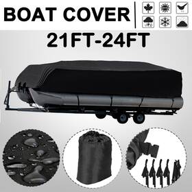 A300-8-2124 Neverland 21-24ft Trailerable Boat Pontoon Cover Waterproof Heavy Duty