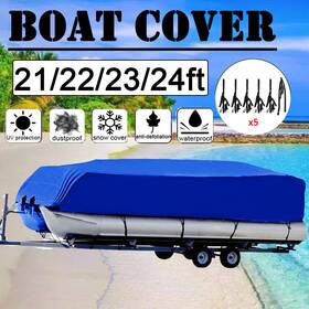 Neva30072124 Neverland Boat Cover 21-24ft Heavy Duty Waterproof Dustproof Uv Protection Beam Up To 104 Inch