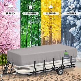 Nova300372124104 Neverland Pontoon Boat Cover Waterproof 104 Inch Sun Uv Dust Rain Protect Heavy Duty