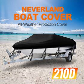 Nova30081416 Neverland 210d Boat Cover Marine Waterproof 14ft-16ft Universal Fit V-hull Tri-hull Runabout