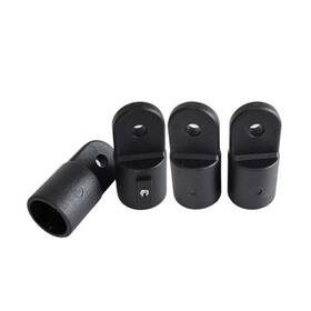 Noblezhu 768415933619 4pcs Boat Bimini Fittings Top Cover Cap Eye End Nylon Black Pair 7/8 Inch Boa