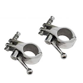 Nrc&xrc 699939247985 Pair Of 316 Stainless Steel Bimini Top Hinge Rail Mount With Boat Pin And Cam C