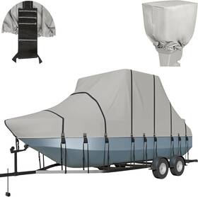 76000002-1 Nukugula 800d 100% Waterproof T-top Boat Cover Solution Dyed Fade-proof Trailerable T