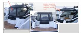173708 Nv Equipment Beneteau Gran Turismo 40 Graphite Cockpit Aft Closing Canvas