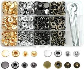G-metalsnap-120-12 Nxtov 120 Sets Metal Snap Buttons 12.5mm Leather Fasteners Kit