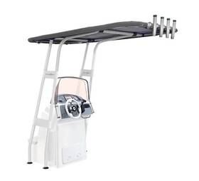 54102 Oceansouth Heavy Duty T-top 1 3/4 Inch Aluminum Frame Deck Mount - Dark Gray Canopy