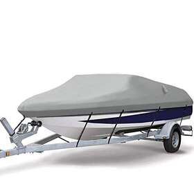 Ogrmar 747356581394 Heavy Duty Trailerable Waterproof Boat Cover With 2 Air Vent Marine Grade Pol