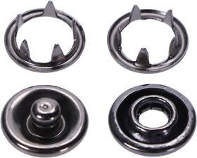 On9420-on9421 Onlykxy 50 Sets 9.5mm Snap Buttons Metal Ring Snaps Fasteners Black