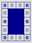 Outdoor Mat Rv Camping 12 Reversible Chrysanthemum Blue 9