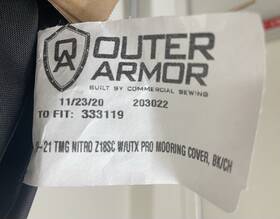 333119 Outer Armor Nib Nitro Z18 Mooring Cover Boat 1099 Retail