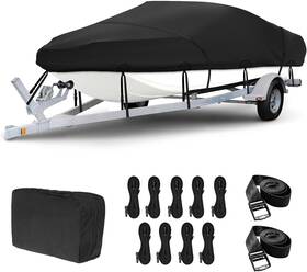 Xpus-035-32 Ovcrnibi 20ft-22ft Heavy Duty Marine Grade Boat Cover Beam Width Up To 100 Inch