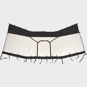 66443 Overtons Boat T-top Splash Guard Curtain Wrap-around Black