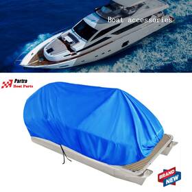 Pt9394a Partra 21ft-24ft Boat Cover Peva Waterproof Trailerable Heavy Duty Pontoon Beam 102 Inch Blue