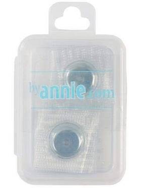Patterns By Annie 815217021874 Set Of 2 Sew-in Magnetic Snap Silver