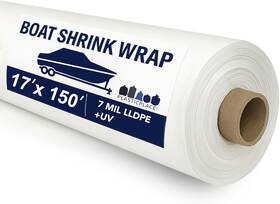Sbw420wh Plasticplace Premium 17 X 150 Boat Shrink Wrap Film Heavy-duty White
