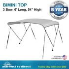 Pn-034 Seasons Bimini Top Boat Cover Long Bow Gray 638267878614