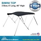 Pn-061-b Seasons Bimini Top Boat Cover High Bow Wide 600074343241