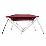 Pn-104 Seasons New Pontoon Bimini Top Boat Cover Bow Long Burgundy