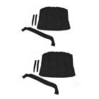 8902156 Pn American Custom Products Double Boat Bimini Cover Set Boots Black