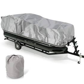 25ft-28ftl Pyle 068888752855 Universal Boat Adjustable Storage Cover - To 96 Inch Pontoon Boats