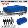 Qgf7479161 Pontoon Boat Cover Waterproof Heavy Duty Fit Long 9772054349664