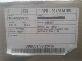 358019 Ranger 2022-23 Reata Pontoon Boat Rgt Privacy Curtain Kit Grey