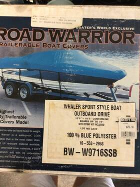 Bw-w9716ssb Road Warrior Boston Whaler 160 Super Sport Trailerable Heavy Duty Waterprofishing Boat Cover