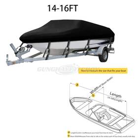 G250725b Roinroji Trailerable Boat Cover Uv Waterproof Boats Heavy Duty Fishing V-hull Runabout