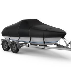 Qx0905b-a08 Rvmasking Heavy Duty Middle 1200d Reinforced Boat Cover With Storage Bag Trailerable Ma