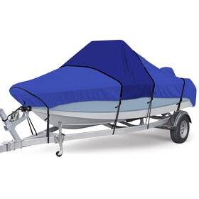 Qx1003l Rvmasking Heavy Duty 1200d Trailerable Center Console Boat Cover 20ft-22ft With Motor